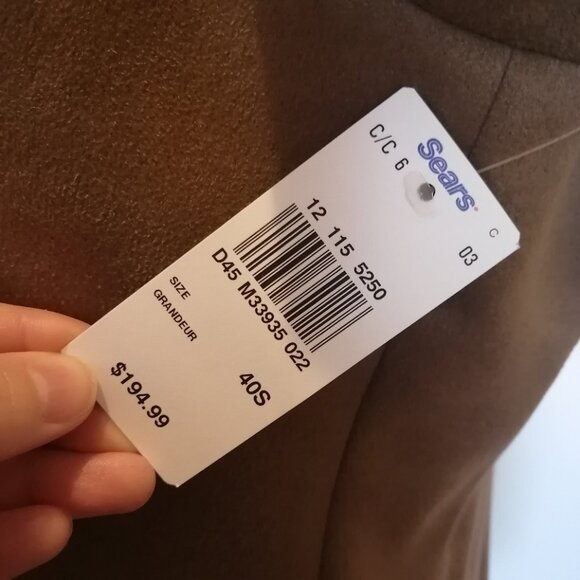 🇨🇦 Boulevard Club Men's Faux Suede Sport Coat/Blazer, NWT! - Picture 12 of 12